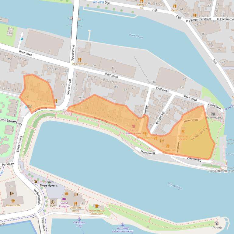 Kaart van postcodegebied 1601GA.