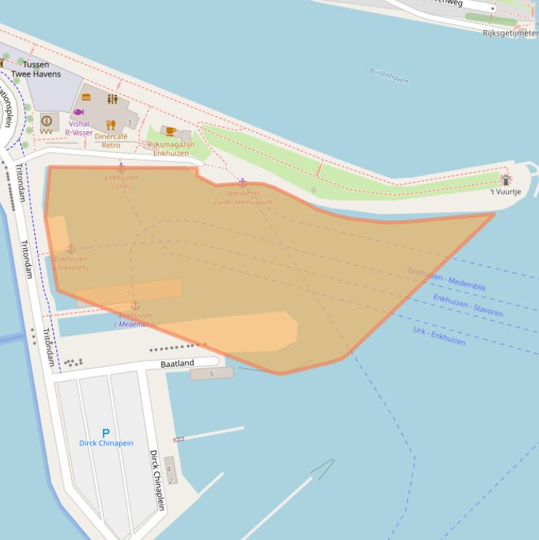 Kaart van postcodegebied 1601GT.