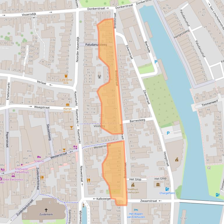 Kaart van postcodegebied 1601KD.