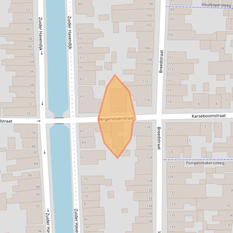 Kaart van postcodegebied 1601KJ.