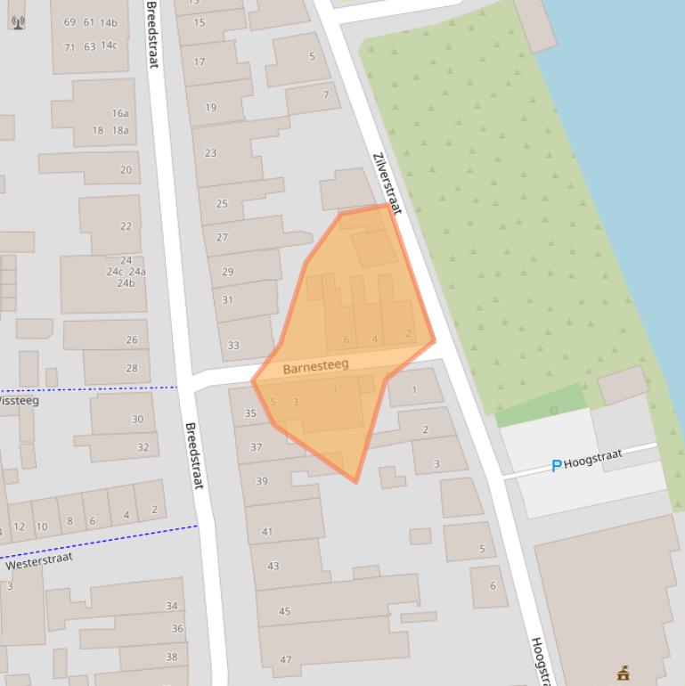 Kaart van postcodegebied 1601KL.