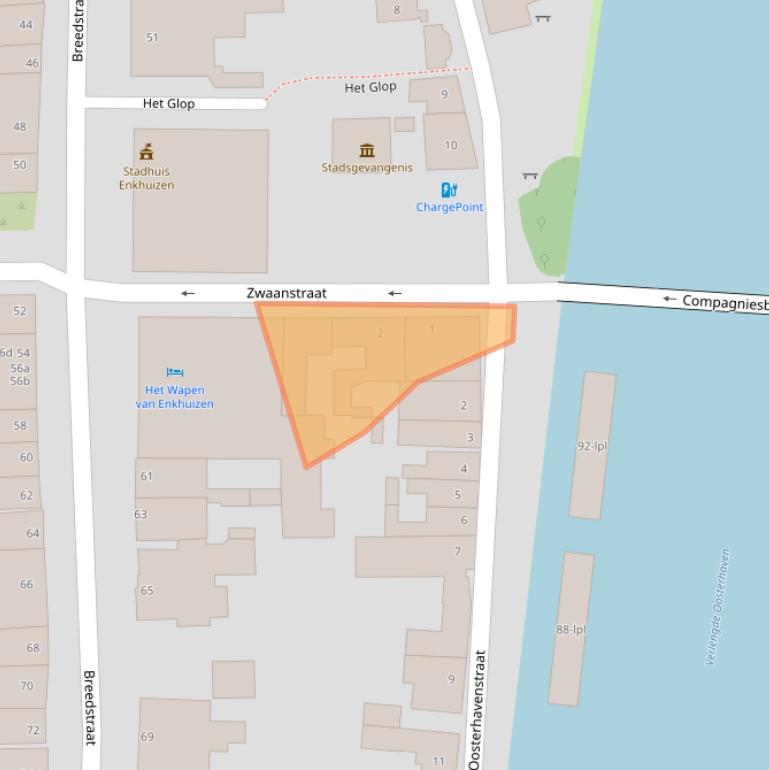 Kaart van postcodegebied 1601KM.