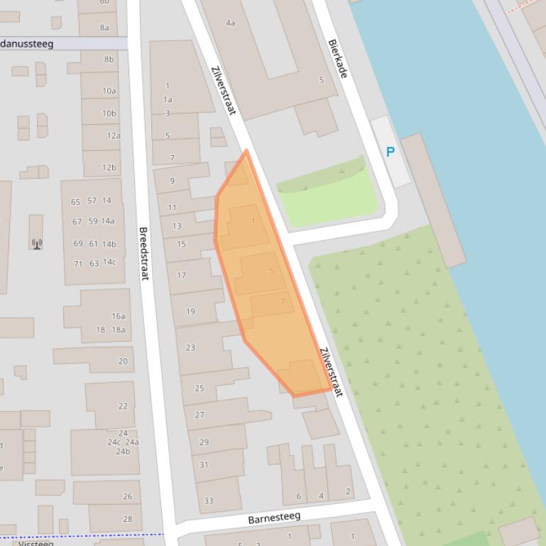 Kaart van postcodegebied 1601KS.