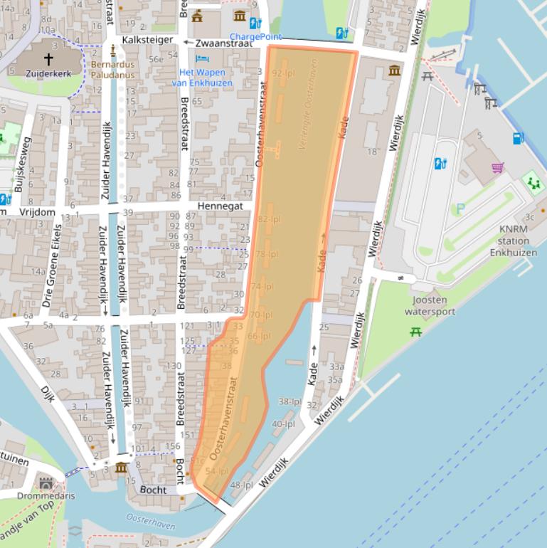 Kaart van postcodegebied 1601KX.