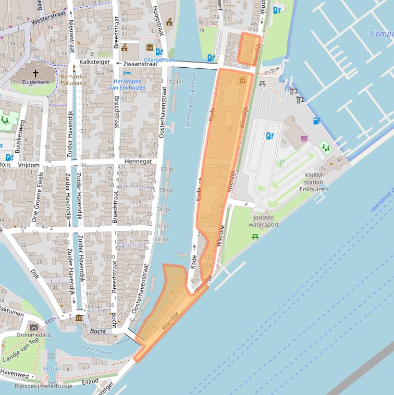 Kaart van postcodegebied 1601LA.