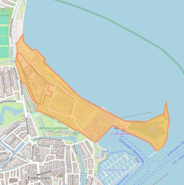 Kaart van postcodegebied 1601LK.