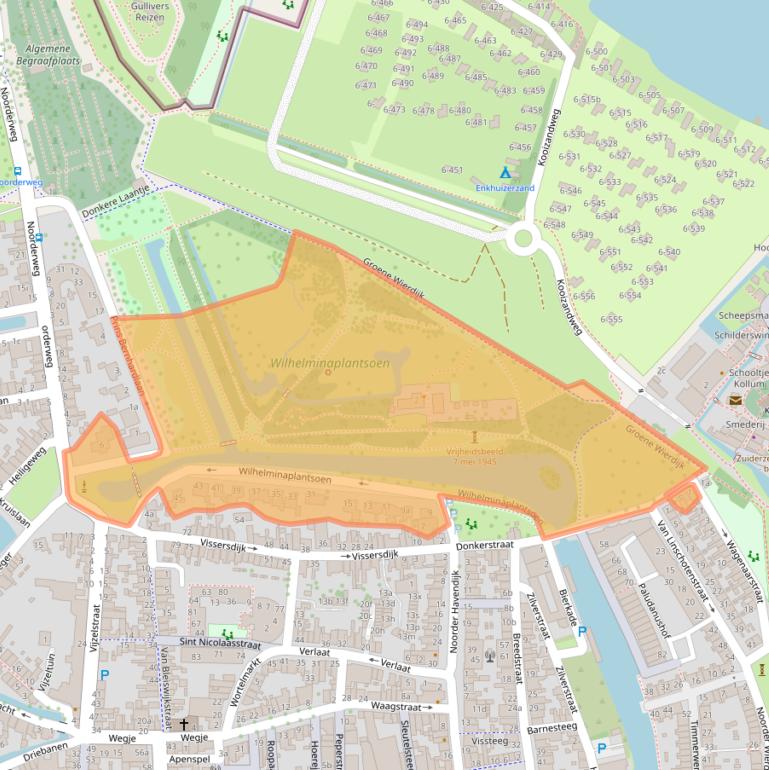 Kaart van postcodegebied 1601LS.