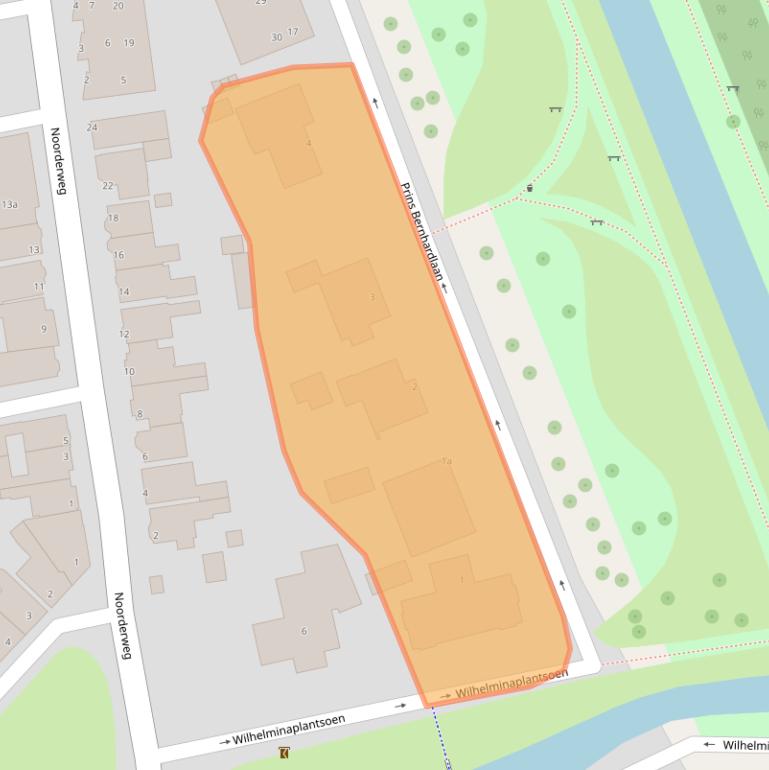 Kaart van postcodegebied 1601LT.