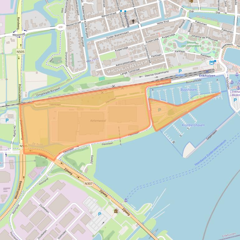 Kaart van postcodegebied 1601MA.