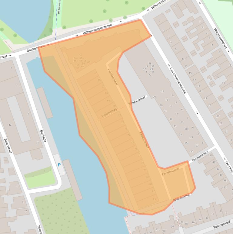 Kaart van postcodegebied 1601MP.