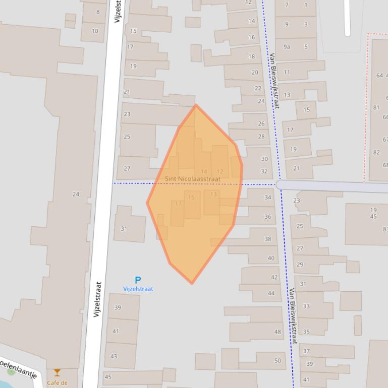 Kaart van postcodegebied 1601ND.