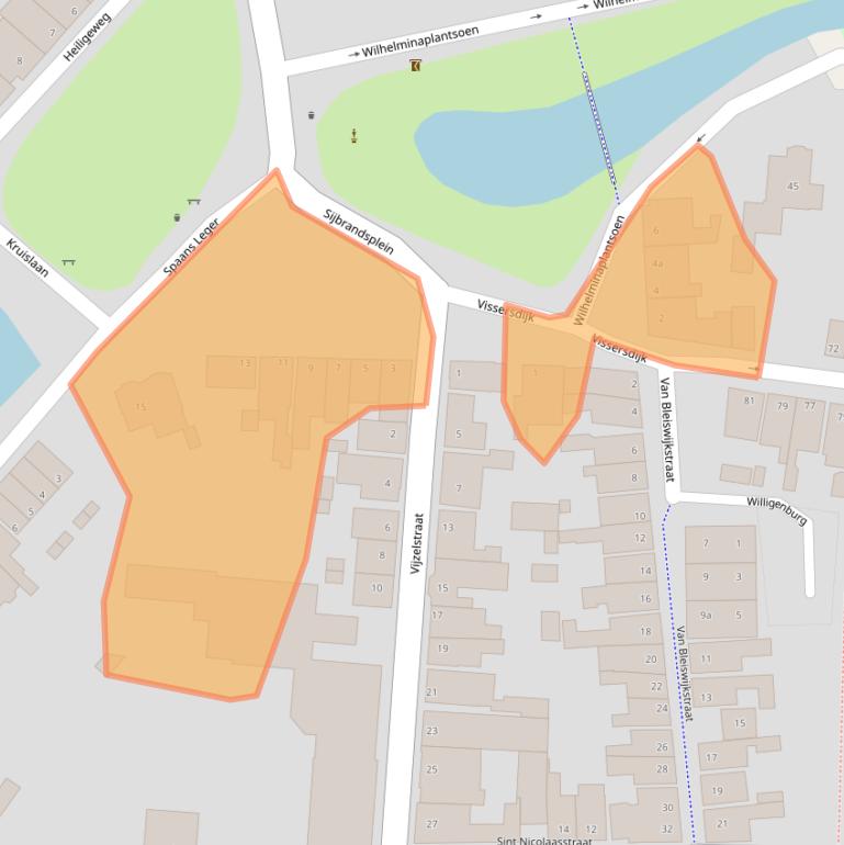 Kaart van postcodegebied 1601NG.