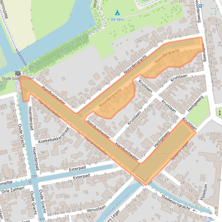 Kaart van postcodegebied 1601PE.