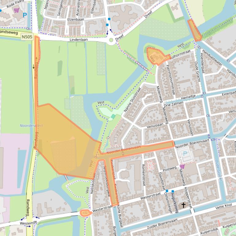 Kaart van postcodegebied 1601RW.