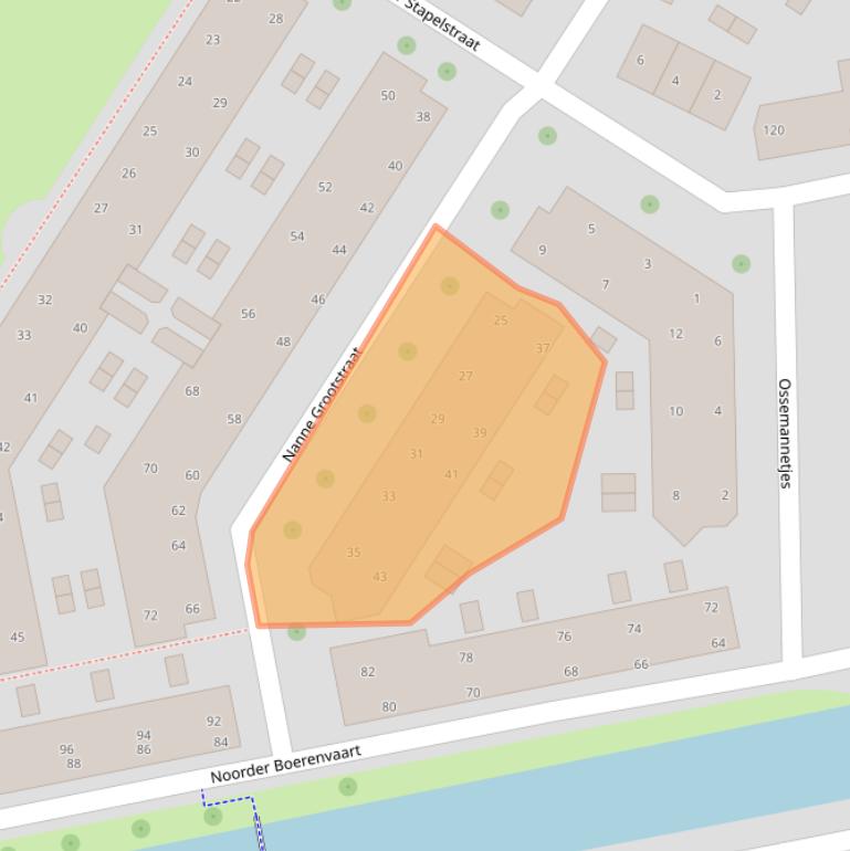 Kaart van postcodegebied 1601SH.