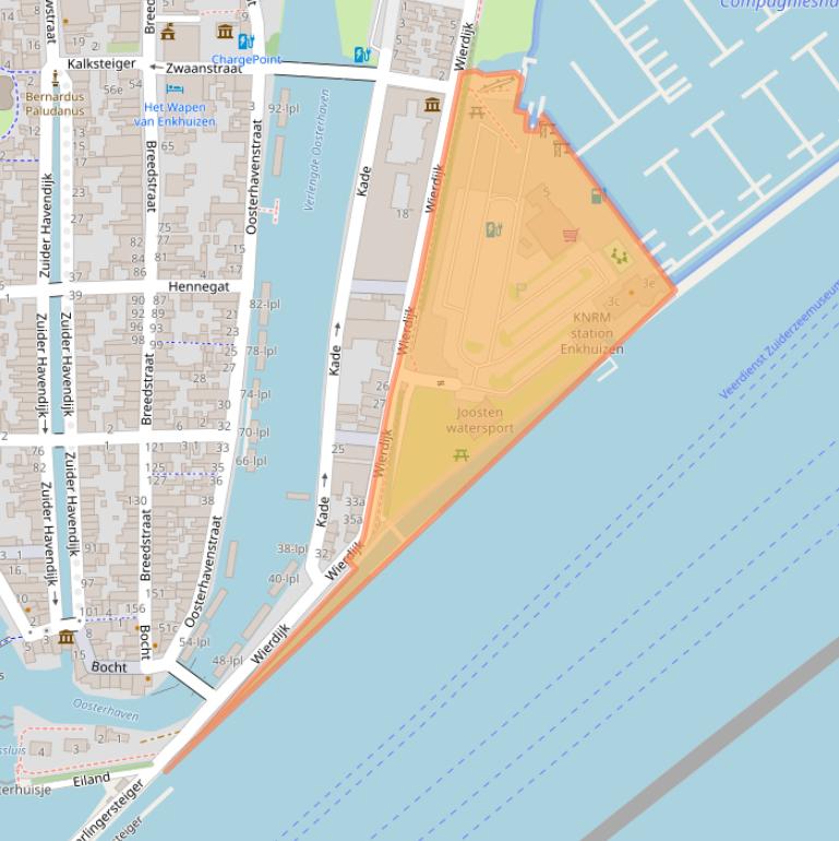 Kaart van postcodegebied 1601ZA.