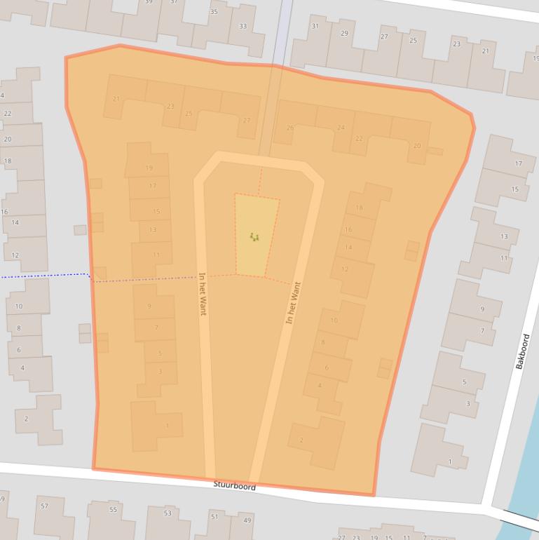 Kaart van postcodegebied 1602CD.