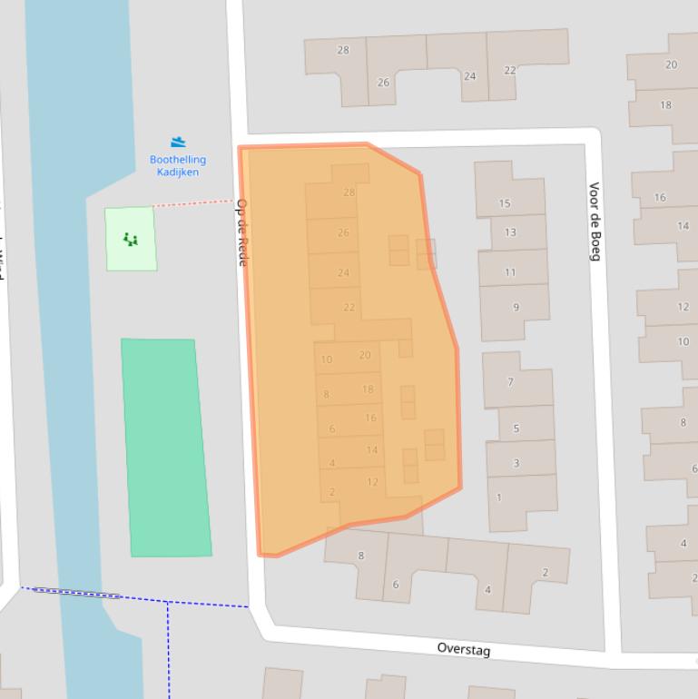 Kaart van postcodegebied 1602CJ.