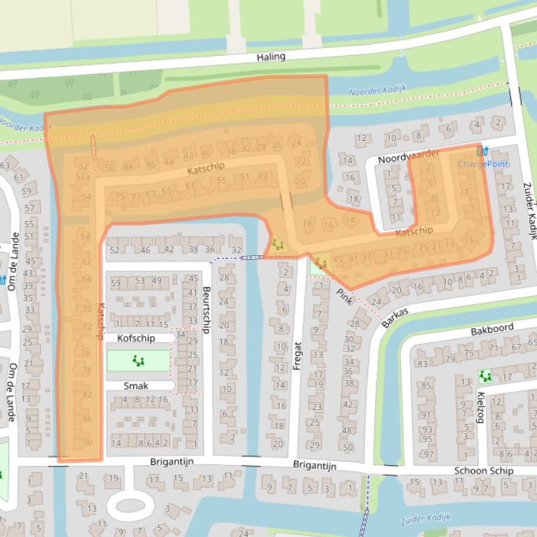 Kaart van postcodegebied 1602CS.