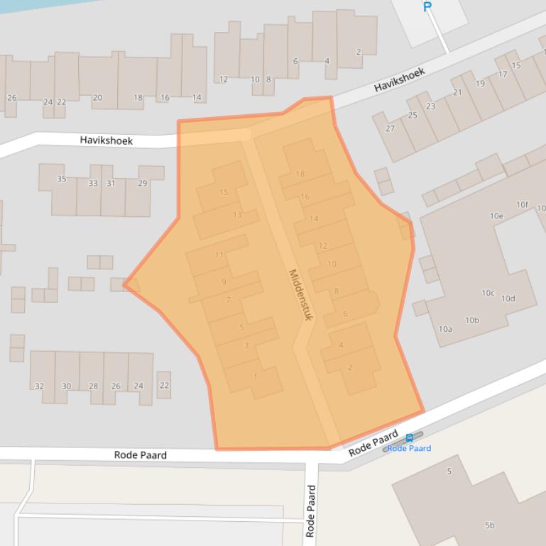 Kaart van postcodegebied 1602DJ.