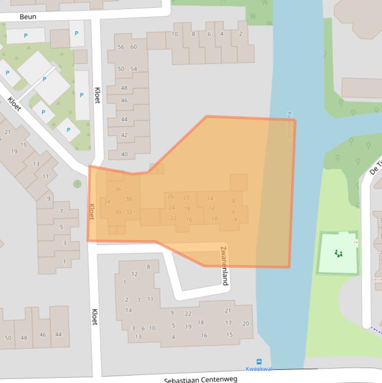 Kaart van postcodegebied 1602EN.