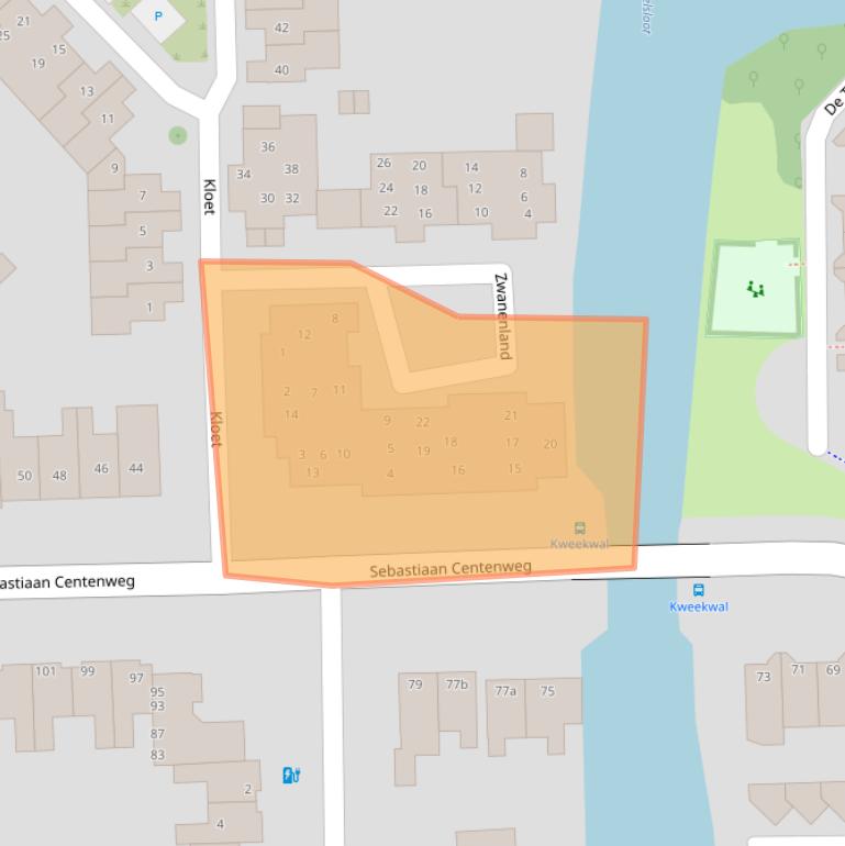 Kaart van postcodegebied 1602ES.