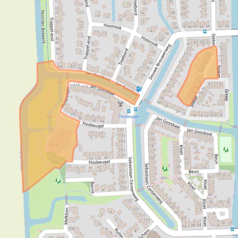 Kaart van postcodegebied 1602EW.