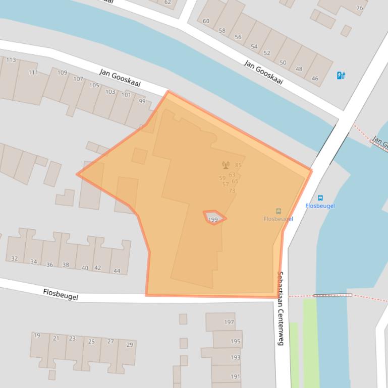 Kaart van postcodegebied 1602GC.