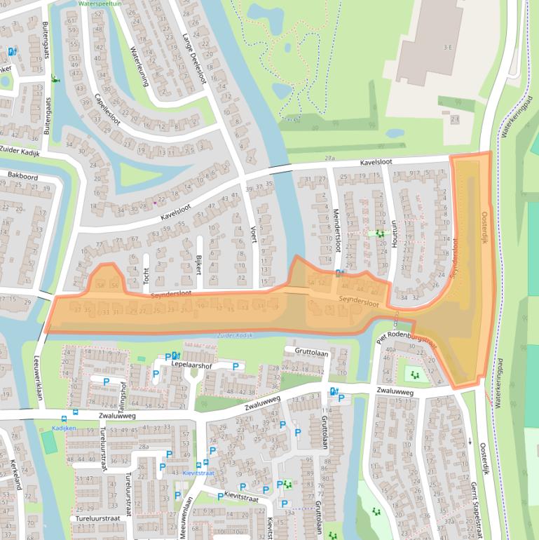 Kaart van postcodegebied 1602HB.