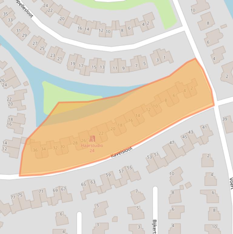 Kaart van postcodegebied 1602HN.