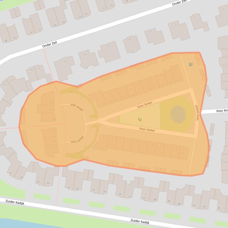 Kaart van postcodegebied 1602HW.