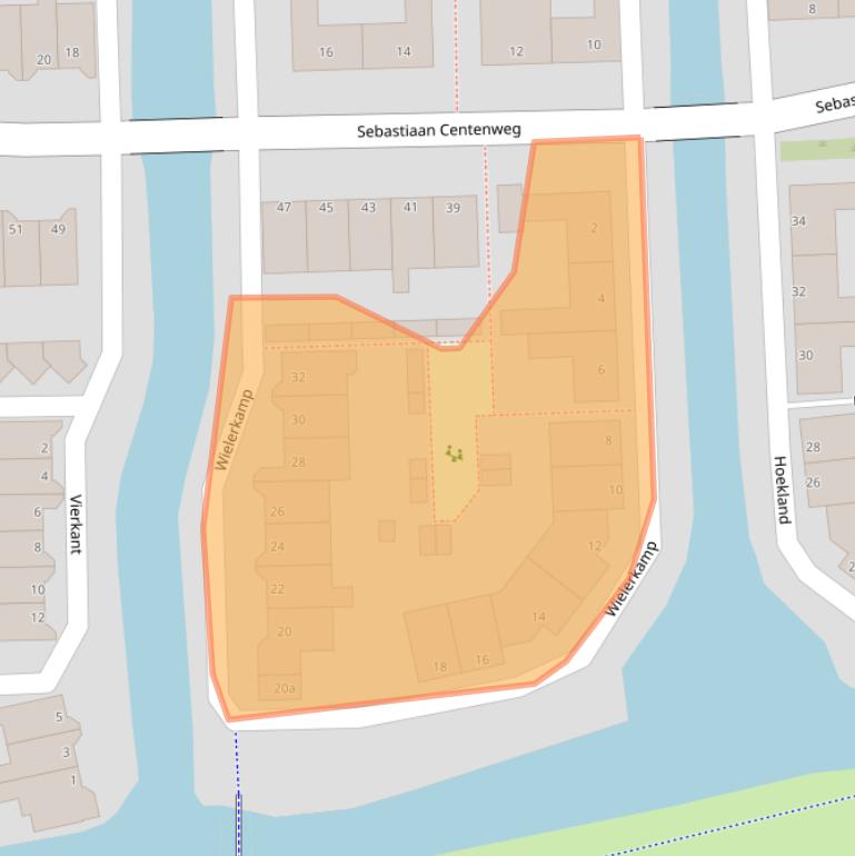 Kaart van postcodegebied 1602KJ.