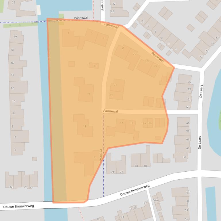 Kaart van postcodegebied 1602KR.