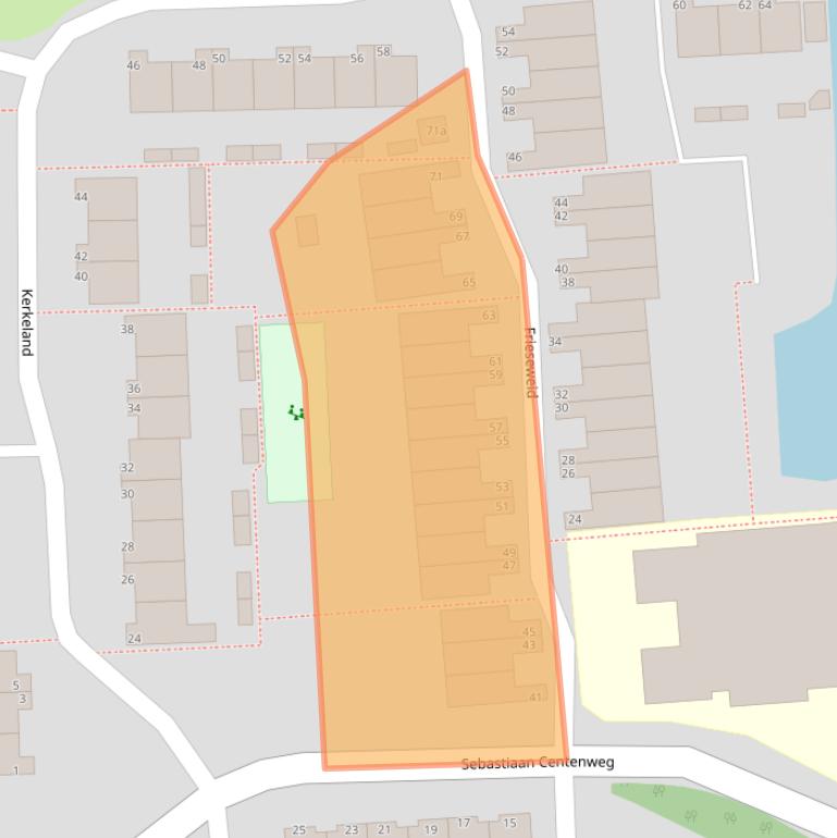 Kaart van postcodegebied 1602LL.