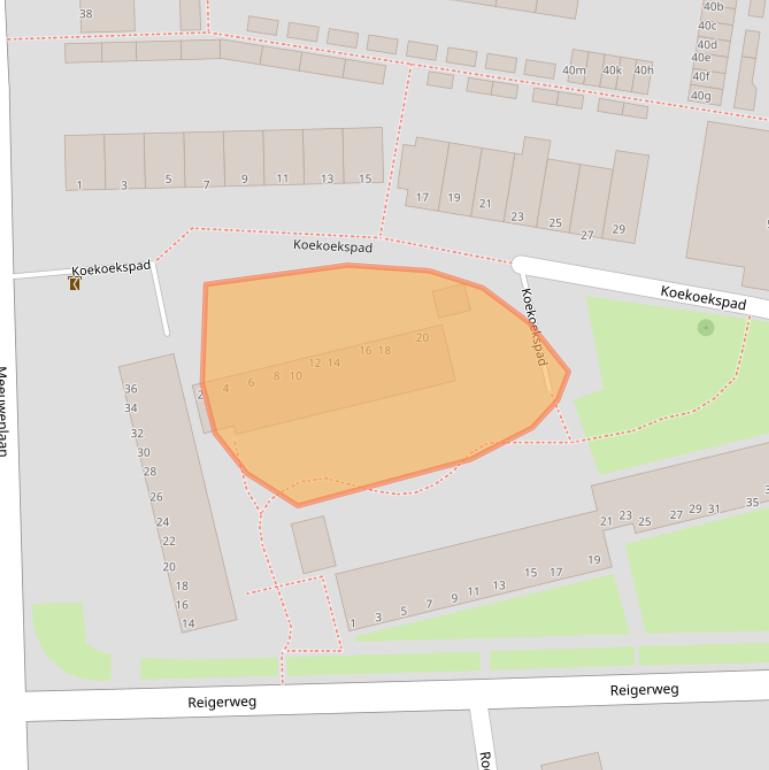 Kaart van postcodegebied 1602NG.