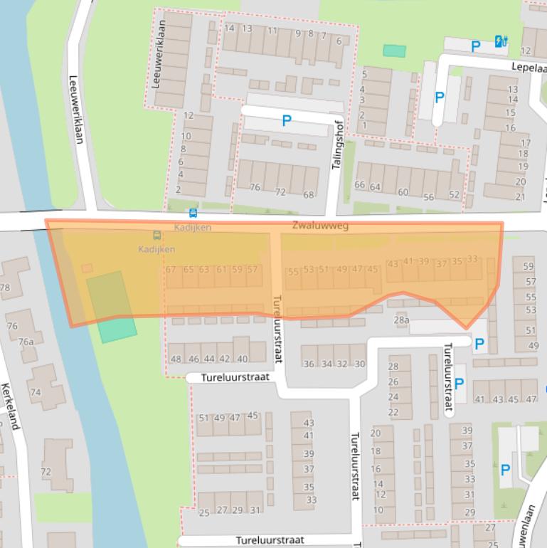 Kaart van postcodegebied 1602NS.