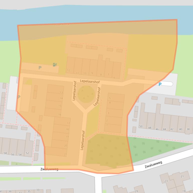 Kaart van postcodegebied 1602NW.