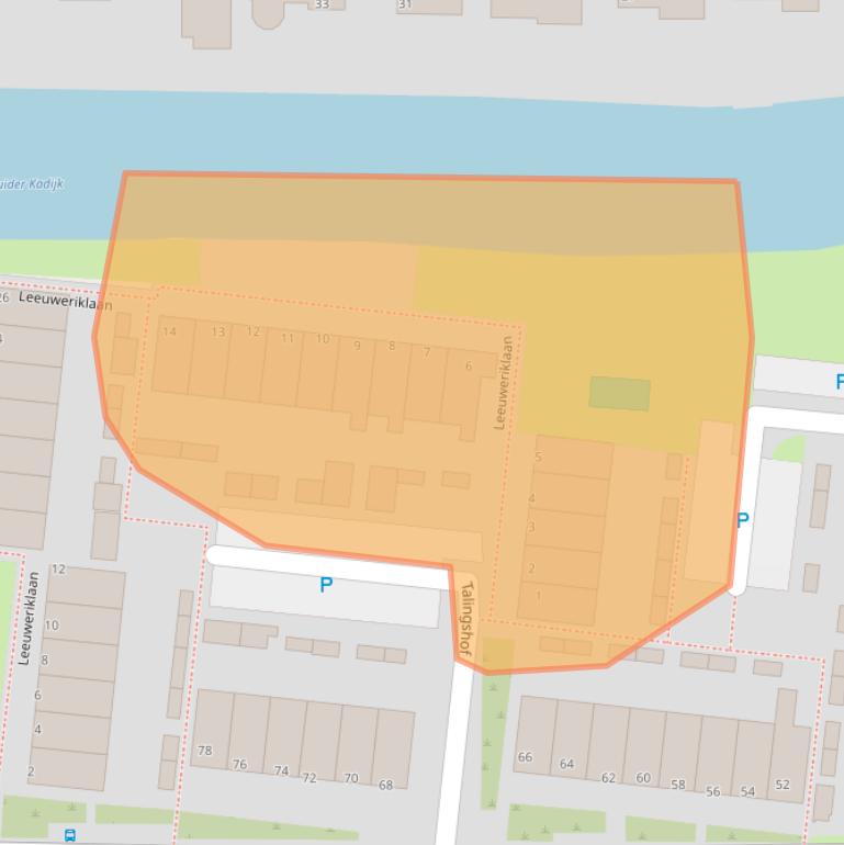Kaart van postcodegebied 1602NX.