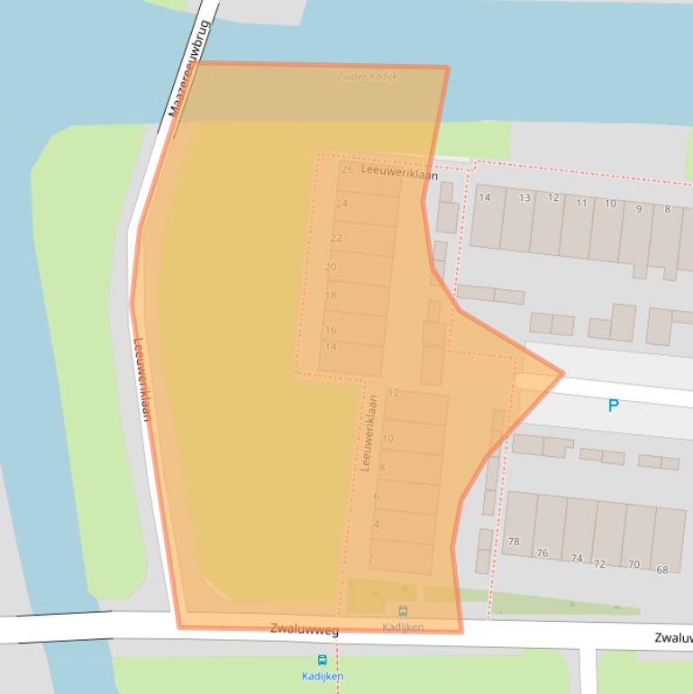 Kaart van postcodegebied 1602NZ.