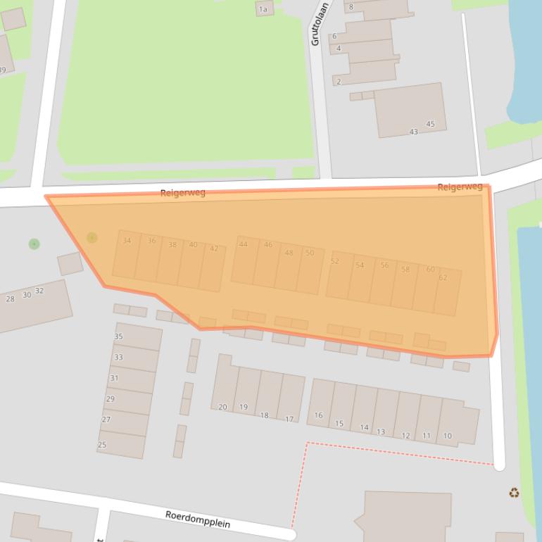 Kaart van postcodegebied 1602PC.