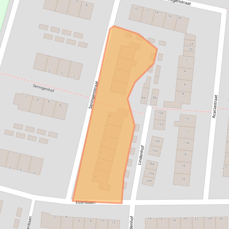 Kaart van postcodegebied 1602RH.