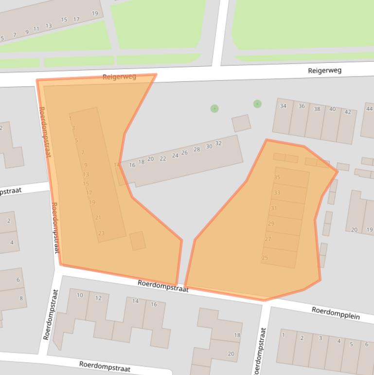 Kaart van postcodegebied 1602RT.