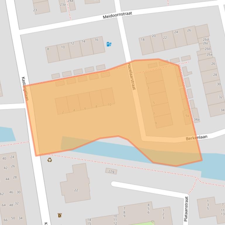 Kaart van postcodegebied 1602SR.