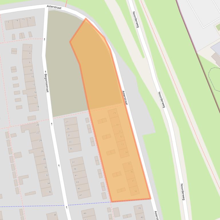 Kaart van postcodegebied 1602XB.