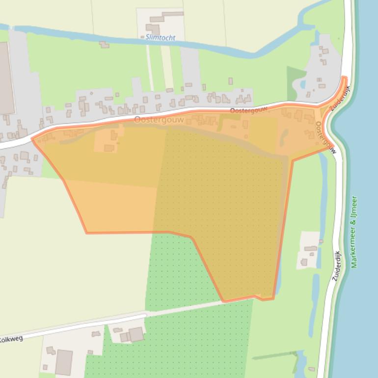 Kaart van postcodegebied 1606AA.