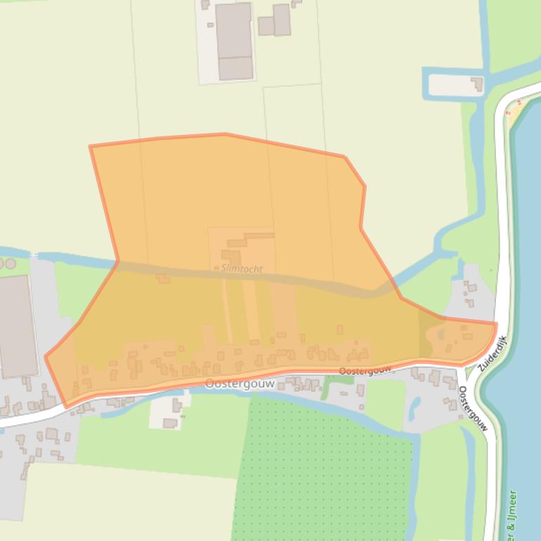 Kaart van postcodegebied 1606AB.
