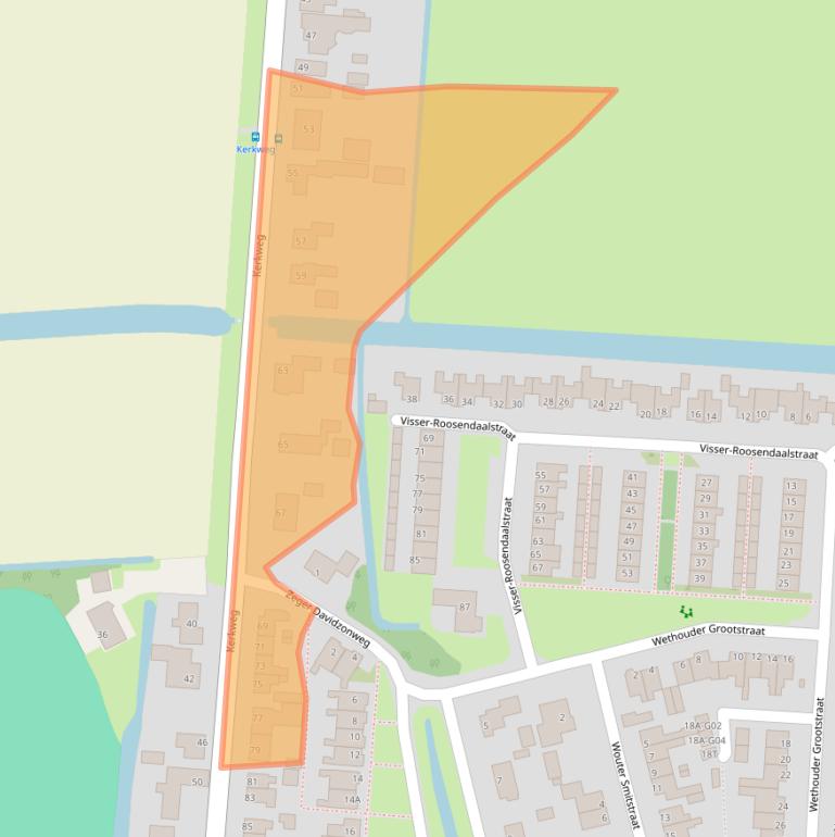 Kaart van postcodegebied 1606AN.