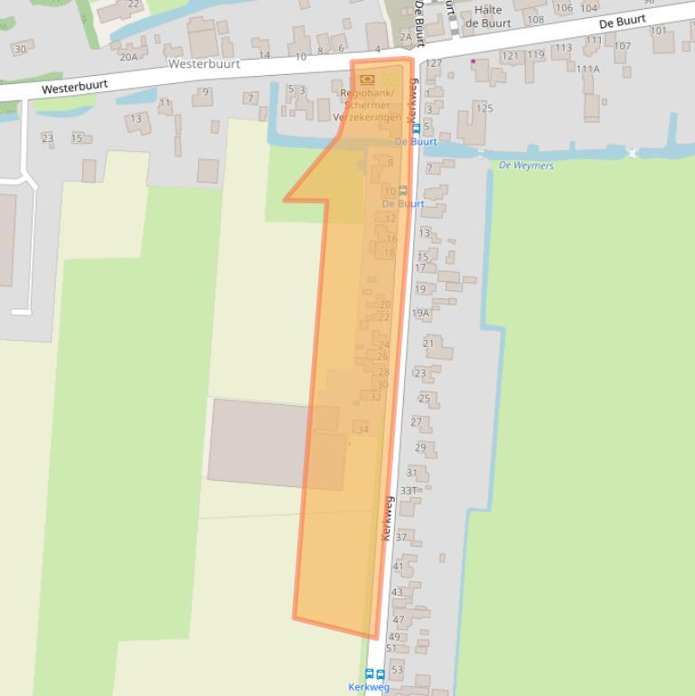 Kaart van postcodegebied 1606AR.