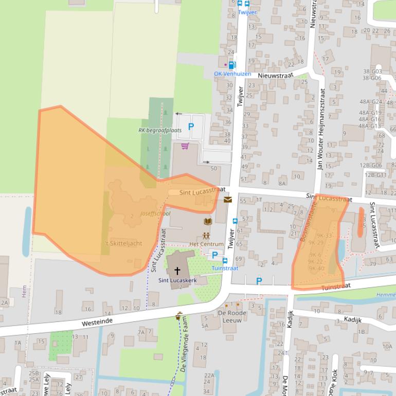 Kaart van postcodegebied 1606BP.