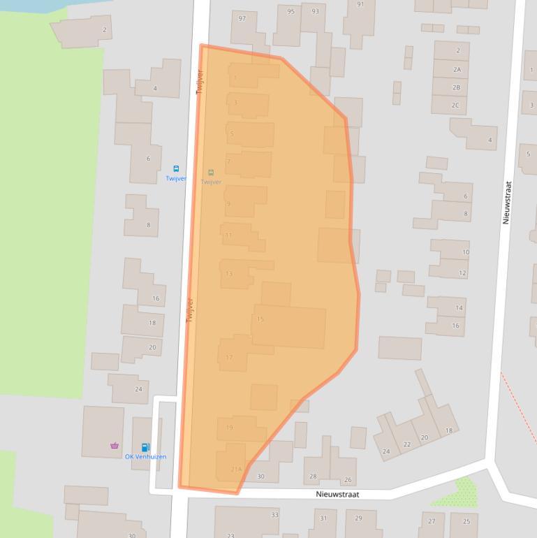 Kaart van postcodegebied 1606BT.